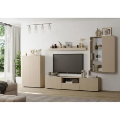 3S. x Home Meuble TV en Panneau de particules Bois blanc Online