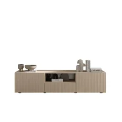 3S. x Home Meuble TV en Panneau de particules Bois blanc Online