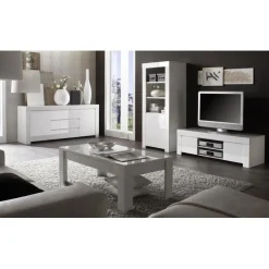 3S. x Home Meuble TV grand blanc Best