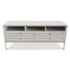 3S. x Home Meuble TV élégant 4 tiroirs Beige clair et Or Online