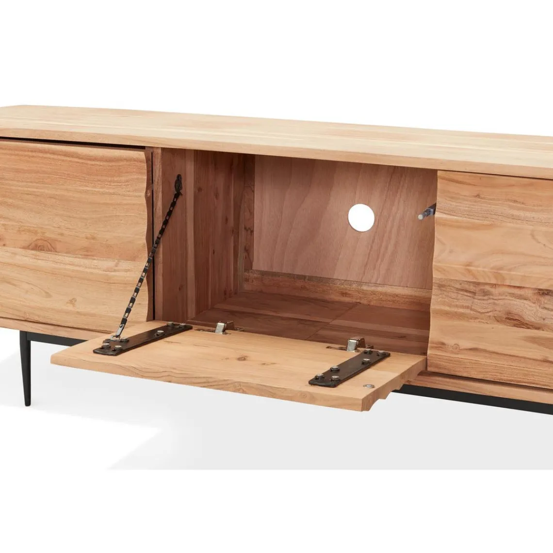 ALTEREGO Meuble TV Naturel BRUNO Discount