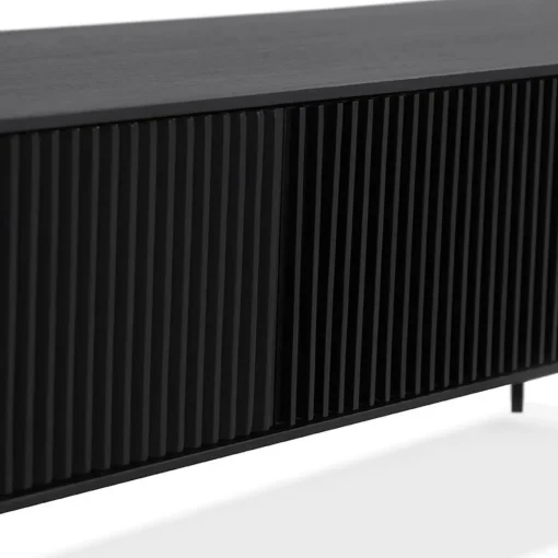 ALTEREGO Meuble TV Noir ACONIT New