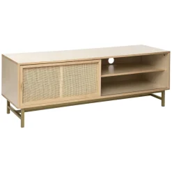 3S. x Home Meuble TV RAYO 1 Porte Beige Best