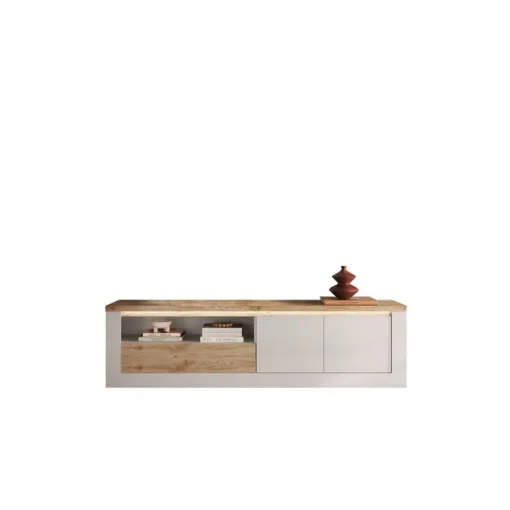 3S. x Home Meuble TV SAVONA Blanc New
