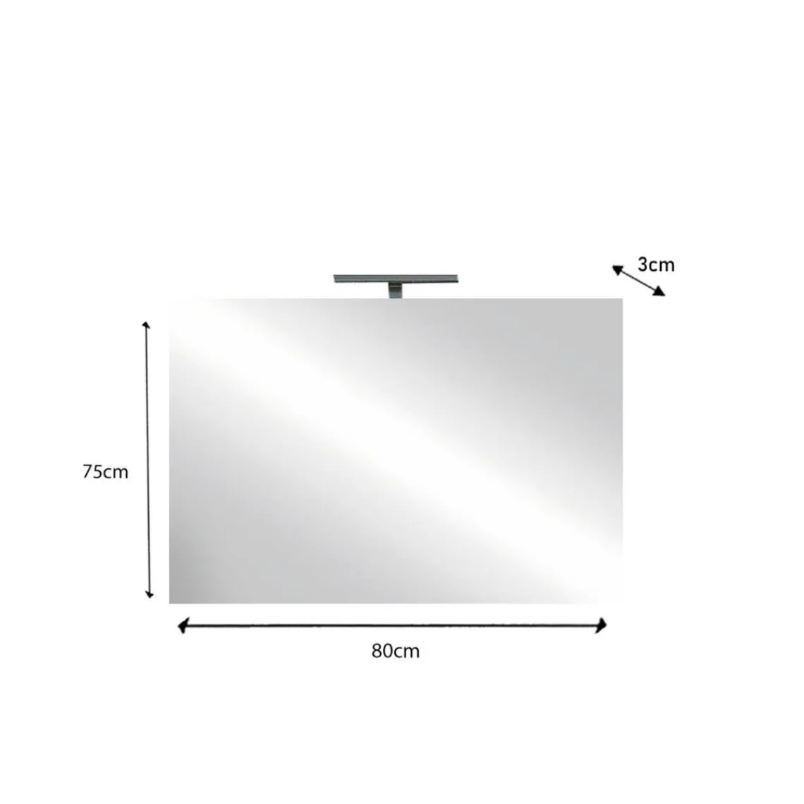 3S. x Home Miroir avec led Largeur 80 cm Clearance
