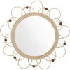 3S. x Home Miroir Campagne en rotin D38cm New