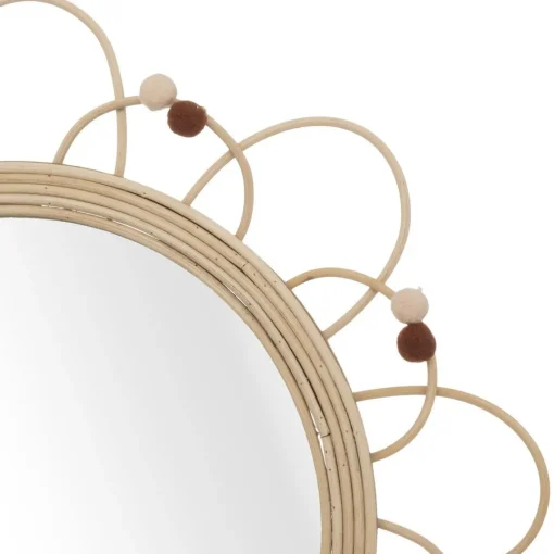 3S. x Home Miroir Campagne en rotin D38cm New