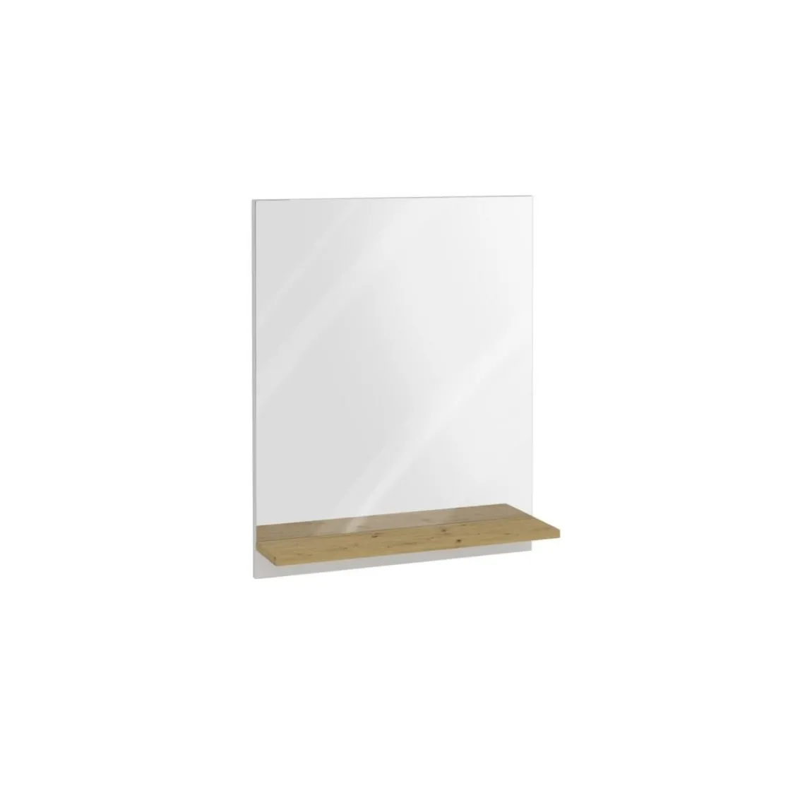 3S. x Home Miroir mural avec étagère BELM 7 naturel Discount