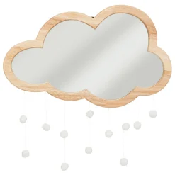 3S. x Home Miroir nuage Beige en bois Hot