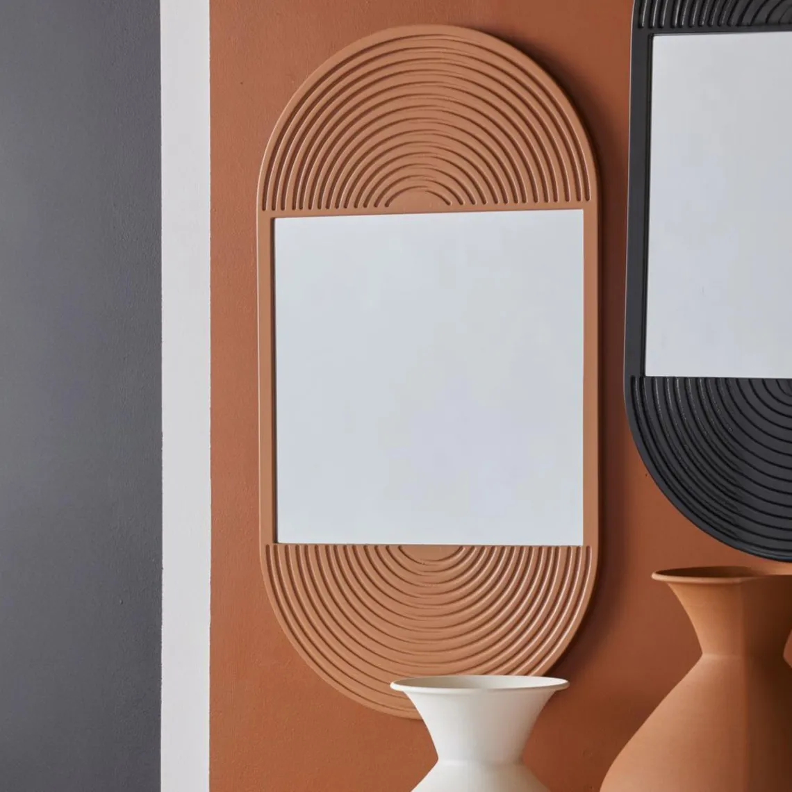 Today Miroir ovale MOKA Caramel