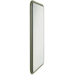 Macabane Miroir rectangulaire angles arrondis en métal vert HELENA Online