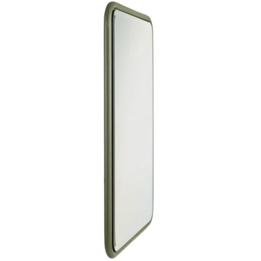 Macabane Miroir rectangulaire angles arrondis en métal vert HELENA Online