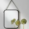Becquet Miroir rectangulaire barbier simple ROSSINI noir Discount