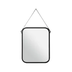 Becquet Miroir rectangulaire barbier simple ROSSINI noir Discount