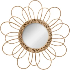 3S. x Home Miroir Rotin Fleur Clearance