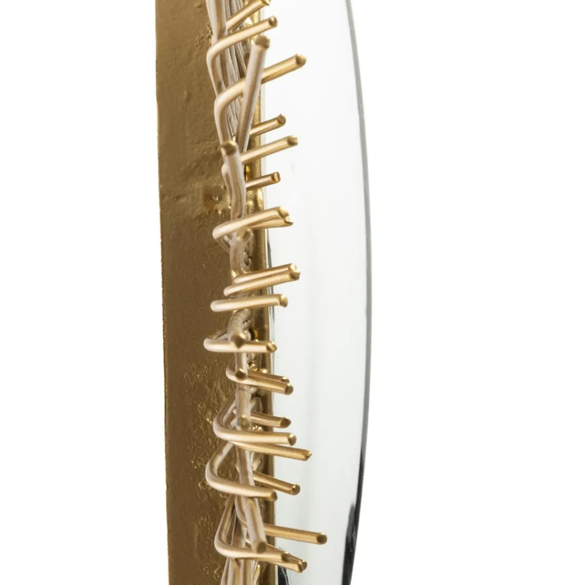 3S. x Home Miroir Soleil en Métal Doré Discount