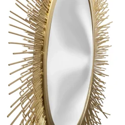 3S. x Home Miroir Soleil en Métal Doré Discount