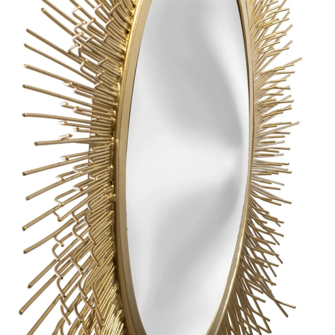 3S. x Home Miroir Soleil en Métal Doré Discount