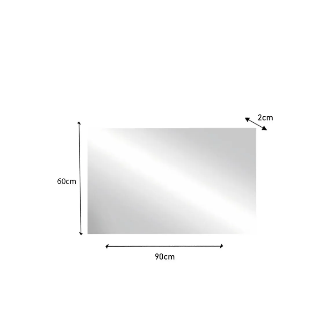 3S. x Home Miroir SQUARE avec système led retroeclairé L 80 cm Sale