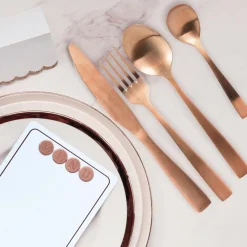 3S. x Home Ménagère 16 couverts Cuivré Discount