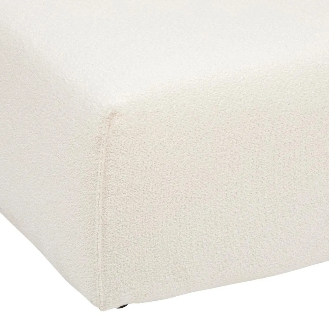 3S. x Home Module 2 places en bouclette blanc ivoire Discount