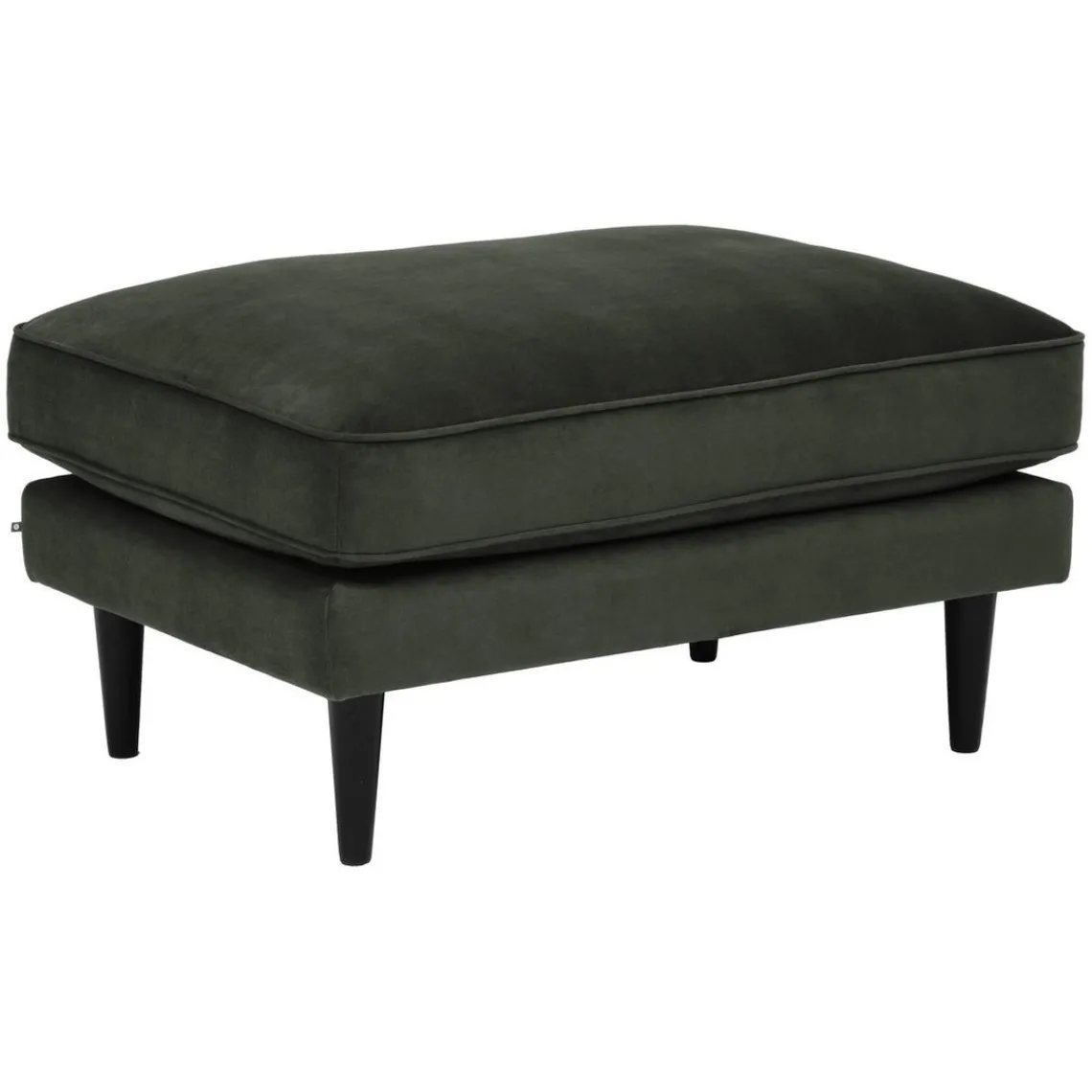 3S. x Home Ottoman Candice en velours gris Hot