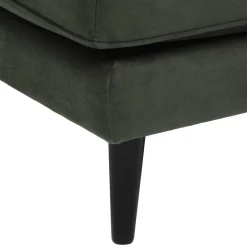 3S. x Home Ottoman Candice en velours gris Hot