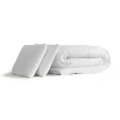 Sleepfit Pack double sommier matelas SOFT 2 oreillers memoire de forme Couette Percale Outlet