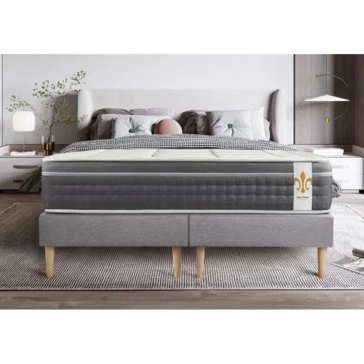LITIER DELUXE Pack Le Trente double sommiers Gris Outlet