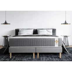 LITIER DELUXE Pack Le Vingt-Six double sommiers Gris Best