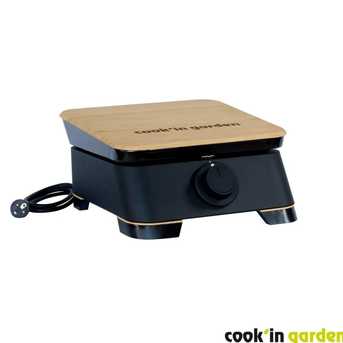 Cook'In Garden Pack Plancha électrique DUNE avec Housse pour barbecue et plancha, Kit pour cuisson plancha Online