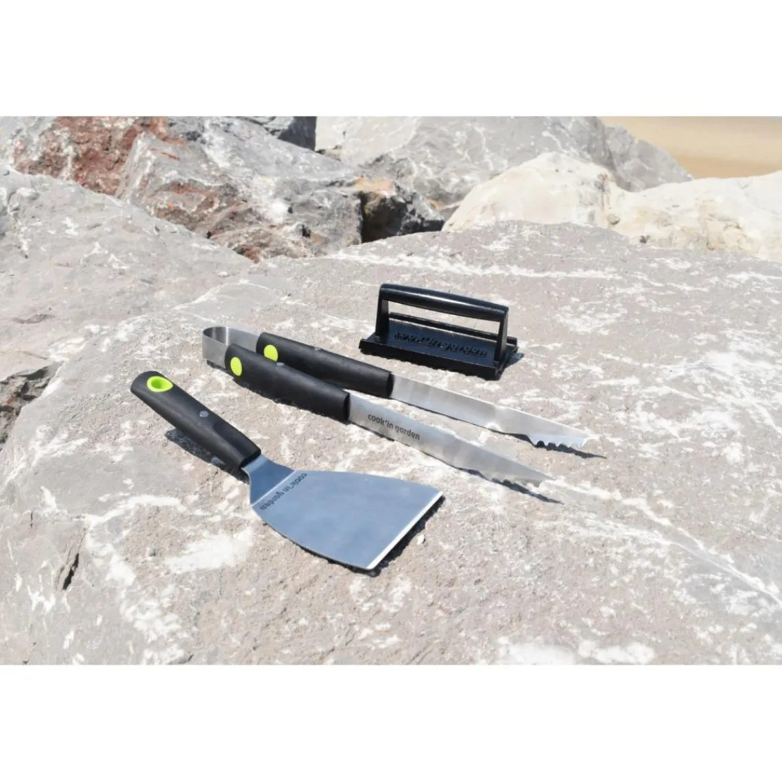 Cook'In Garden Pack Plancha électrique DUNE avec Housse pour barbecue et plancha, Kit pour cuisson plancha Online