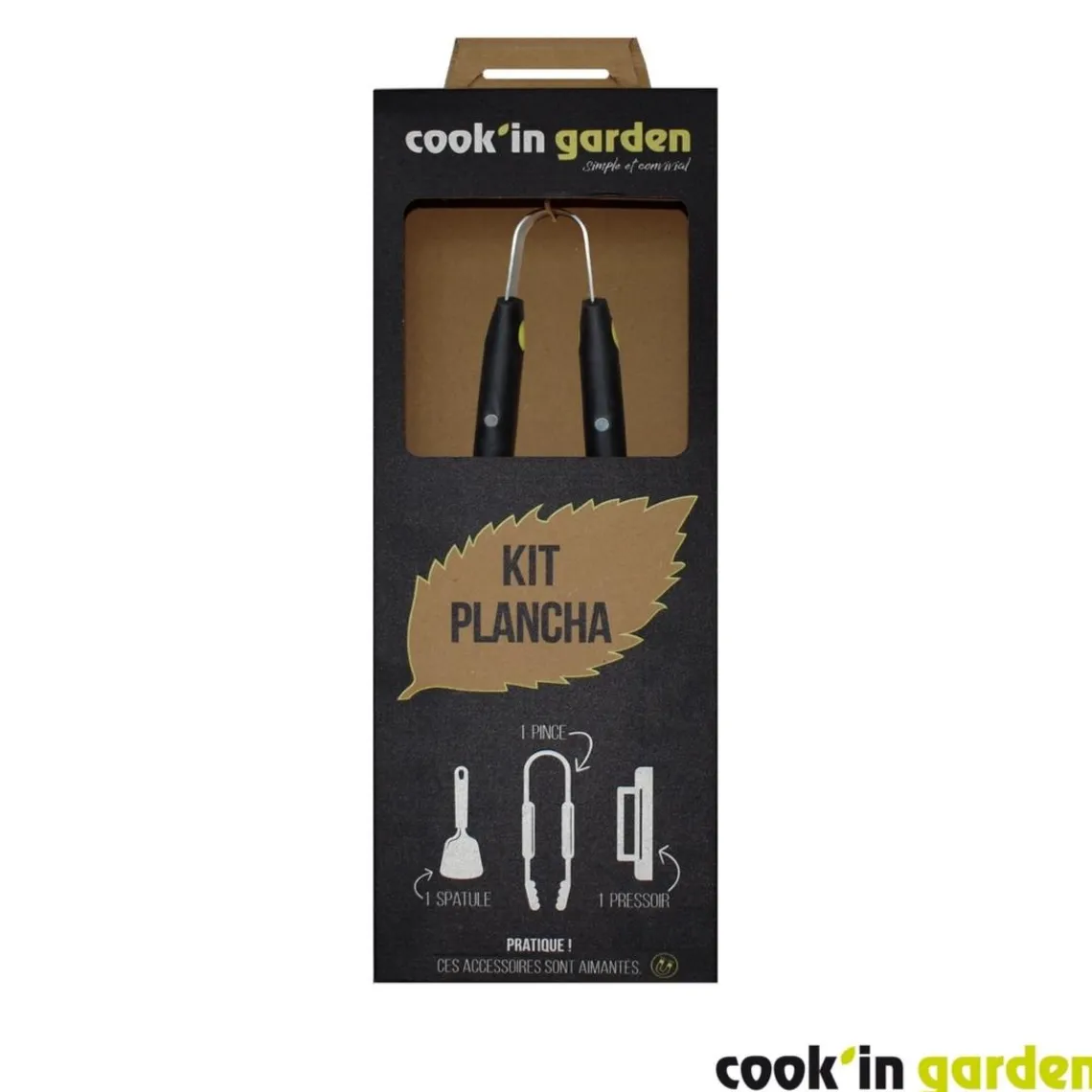 Cook'In Garden Pack Plancha électrique DUNE avec Housse pour barbecue et plancha, Kit pour cuisson plancha Online