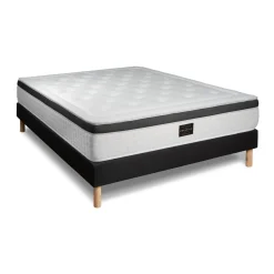 Prestige literie Pack Privilège sommier Kit Noir Clearance