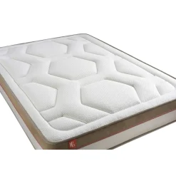 Marmottes & Co Pack prêt a dormir matelas Memoire de forme double sommiers Beige 2 oreillers couette Sale