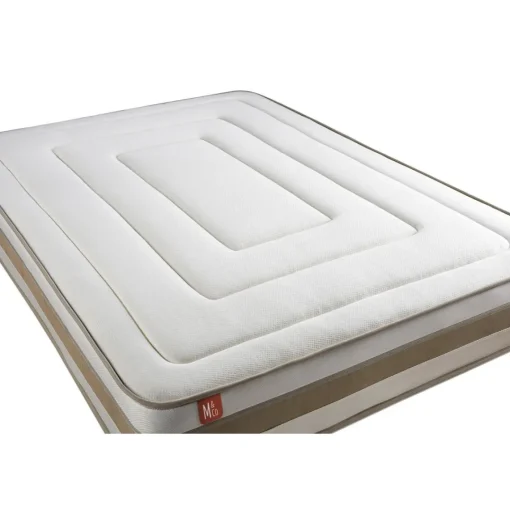 Marmottes & Co Pack prêt a dormir matelas LE RAFFINÉ Ressorts ensaches Memoire de forme BioVisco double sommiers Blanc Online