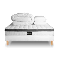 Prestige literie Pack Superieur Memoire de forme 3 zones Blanc Best
