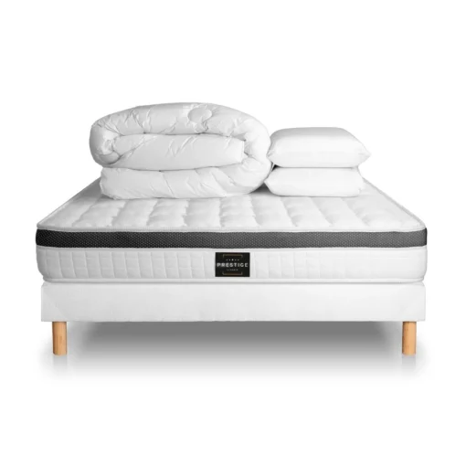 Prestige literie Pack Superieur Memoire de forme 3 zones Blanc Best