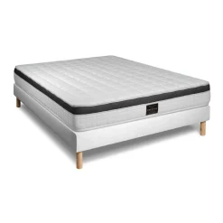Prestige literie Pack Superieur sommier Kit Blanc