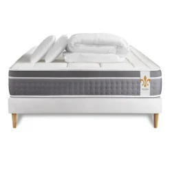 LITIER DELUXE Pack Trente sommier Kit Blanc