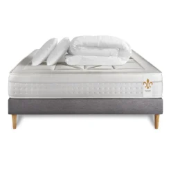 LITIER DELUXE Pack Vingt-Huit sommier Kit Gris Sale