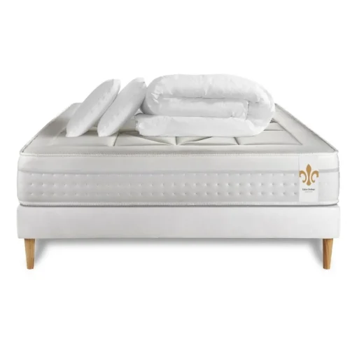 LITIER DELUXE Pack Vingt-Huit sommier Kit Blanc Best