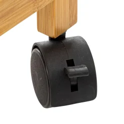 3S. x Home Panier à linge et à roulette en bambou 52L beige Online