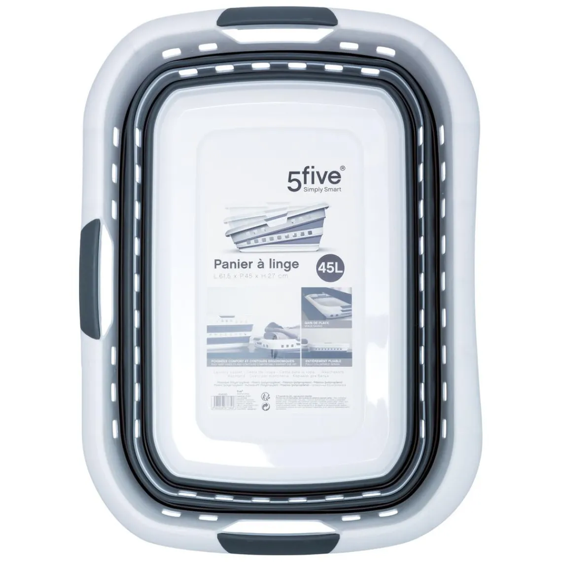 3S. x Home Panier à Linge Pliable Boîte 45 l Sale