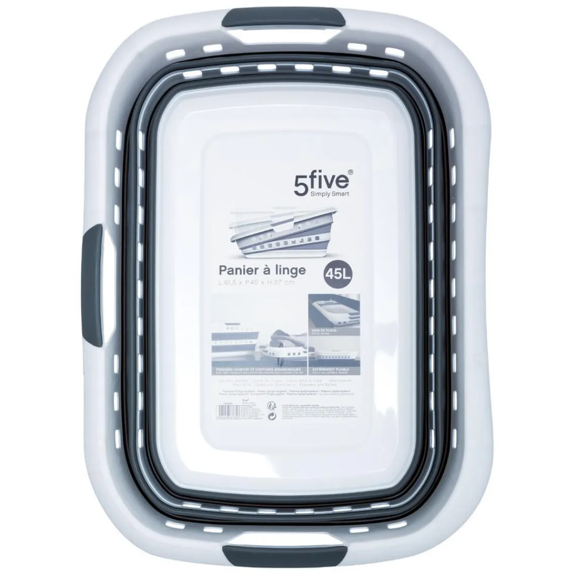 3S. x Home Panier à Linge Pliable Boîte 45 l Sale