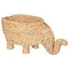 3S. x Home Panier XL éléphant en jacinthe d’eau et métal New