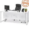 ALTEREGO Panneau de modestie 'SECRET' noir pour bureau Outlet