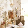 Becquet Papier peint motif vegétal panoramique GRAMINA beige Clearance