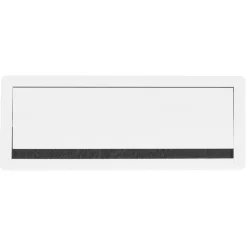 ALTEREGO Passe-câbles 'SLOTI' en métal blanc pour bureau New
