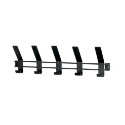 3S. x Home Patère murale 5 crochets en métal noir Best